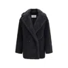 Max Mara Teddy Bear Icon Short Coat In Black
