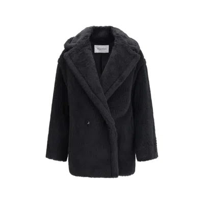 Max Mara Teddy Bear Icon Short Coat In Black