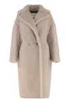 Max Mara Teddy Bear Vegan Fur Coat In Brown