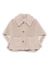 Max Mara Maxmara Women Newterzo1 - Teddy Hood Made Of Alpaca And Wool In Beige