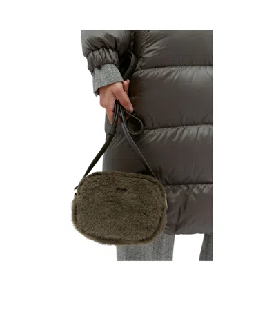 Max Mara Teddy Camera Shoulder Bag In Black