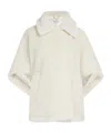 Max Mara Teddy Cape Coat In White