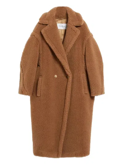 Max Mara Wool Coat In Nude
