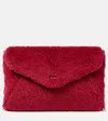 Max Mara Teddy Clutch In Red
