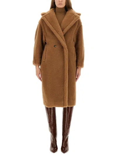 Max Mara "teddy" Coat In Brown