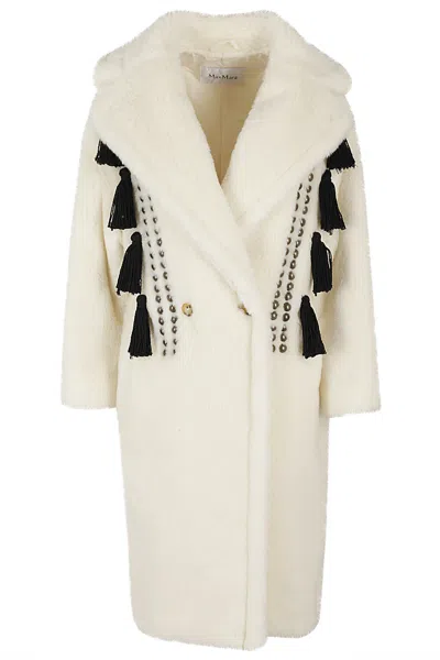 Max Mara Teddy Coat In White