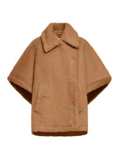 MAX MARA TEDDY FABRIC CAPE