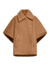 Max Mara Teddy Fabric Cape In Multi