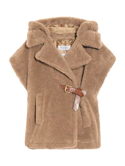 Max Mara Teddy Fabric Vest Cape