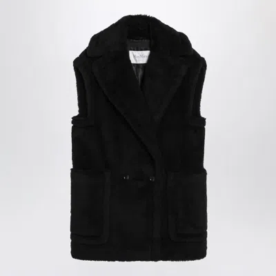 Max Mara Teddy Gilet In And In Black