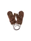 Max Mara Teddy Gloves In Animal Print