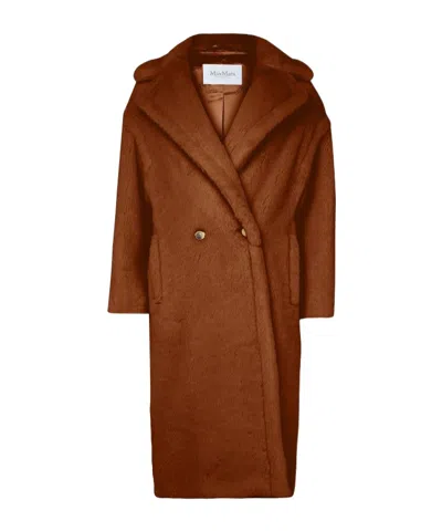 Max Mara Teddy Tedgirl Coat In Brown