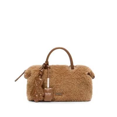Max Mara Teddy Tote Bag In Brown
