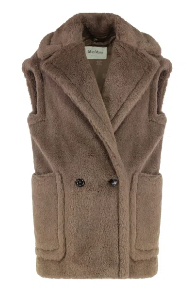 MAX MARA TEDDY VEST MADE OF ALPACA AND WOOL