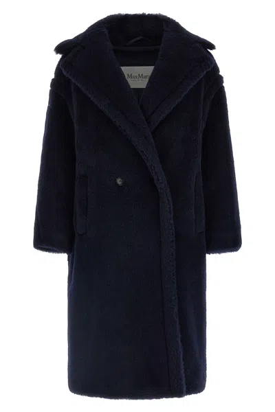 Max Mara 'tedgirl - Teddy Bear Icon' Coat In Blue
