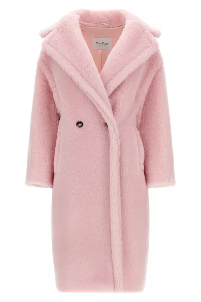 Max Mara 'tedgirl - Teddy Bear Icon' Coat In Pink