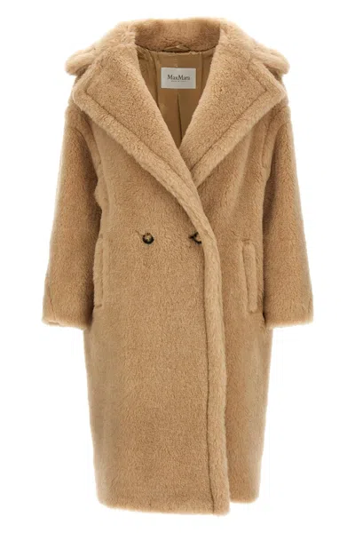 Max Mara 'tedgirl - Teddy Bear Icon' Coat In Nude