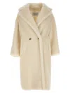 Max Mara Teddy Bear Icon Coat In Alpaca And Wool In Gray