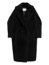 Max Mara "tedgirl" Classic Coat Clothing In Black