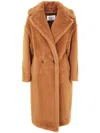 Max Mara "tedgirl" Classic Coat Clothing In Brown