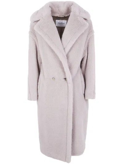 Max Mara "tedgirl" Classic Coat Clothing In Neutral