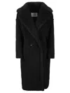 Max Mara Double-breasted Coat In Black