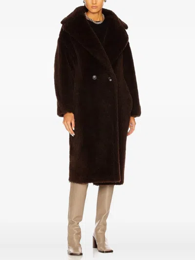 Max Mara Long-sleeved Coat In Brown