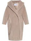 Max Mara Beige Tedgirl Faux-fur Coat In Neutrals