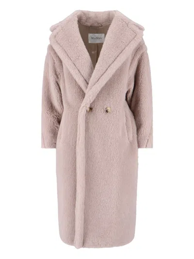 Max Mara 'tedgirl' Coat In Pink