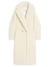 Max Mara Tedgirl Coat White In White