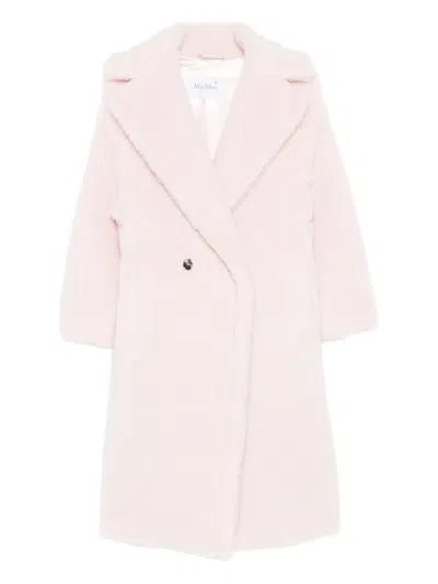 Max Mara Tedgirl Double-breasted Coat In Pink