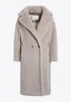 Max Mara Teddy Bear Icon Coat In Sand-coloured Alpaca And Wool In Neutral