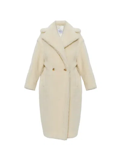 Max Mara Tedgirl Double-breasted Coat In Neutral