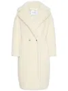 Max Mara Oversized Double-breasted Alpaca-wool Coat With Silk Base In Neutral