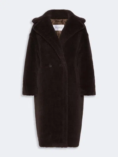 Max Mara Tedgirl Icon Coat In Alpaca And Wool In Brown
