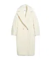 Max Mara Teddy Bear Icon Double-breasted Coat In White