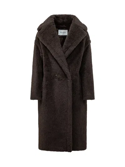 Max Mara Tedgirl Overcoat In Brown