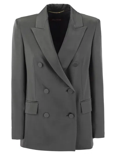 Max Mara Teiera Double-breasted Blazer In Basalto