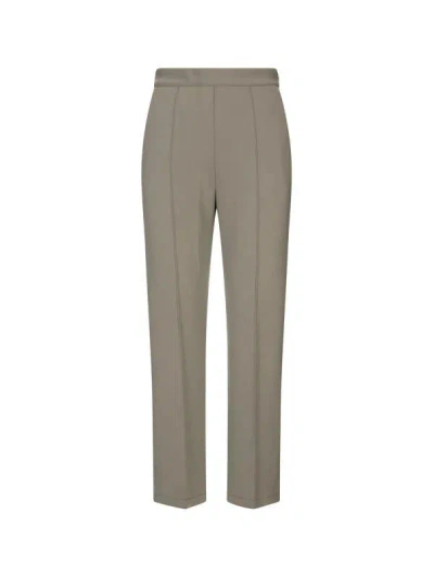 Max Mara Teismo Mini Pants In Sage Green