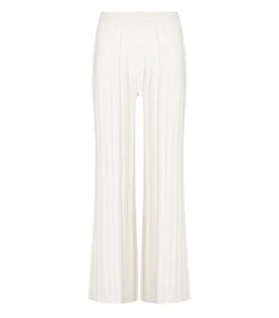 Max Mara Tema White Knitted Pants