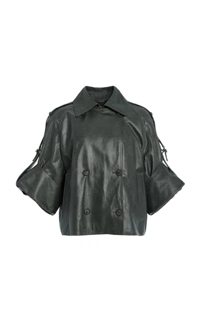 Max Mara Tenace Leather Jacket