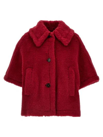 Max Mara 'tenebre' Cape In Red