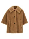 Max Mara Tenebre Capes Beige In Brown