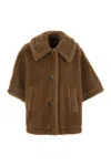 Max Mara Darkness4 Classic Teddy Cape Clothing