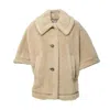 Max Mara Tenebre4 Teddy Alpaca Beige Cape