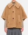 Max Mara Camel Teddy Tenebre 4 Cape In Beige