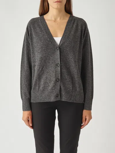 Max Mara Tenente Cardigan In Gray