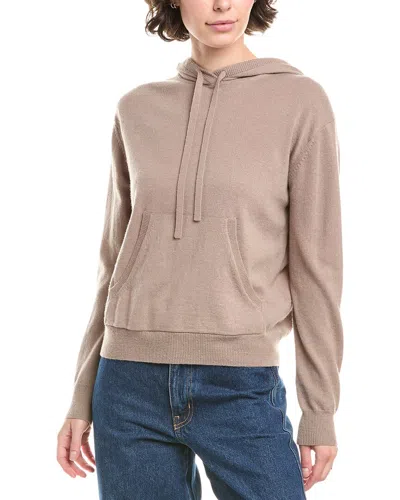 Max Mara Tenente Wool & Cashmere-blend Hoodie In Brown