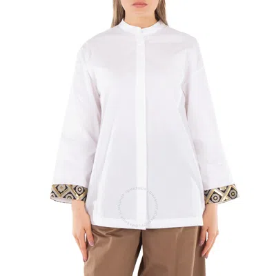 Max Mara Tenerife Cotton Oxford Shirt In White
