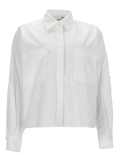 Max Mara Tenuous Cotton Shirt In White